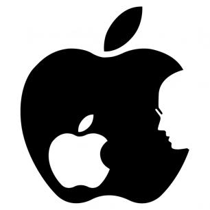 Wall decals Apple and face